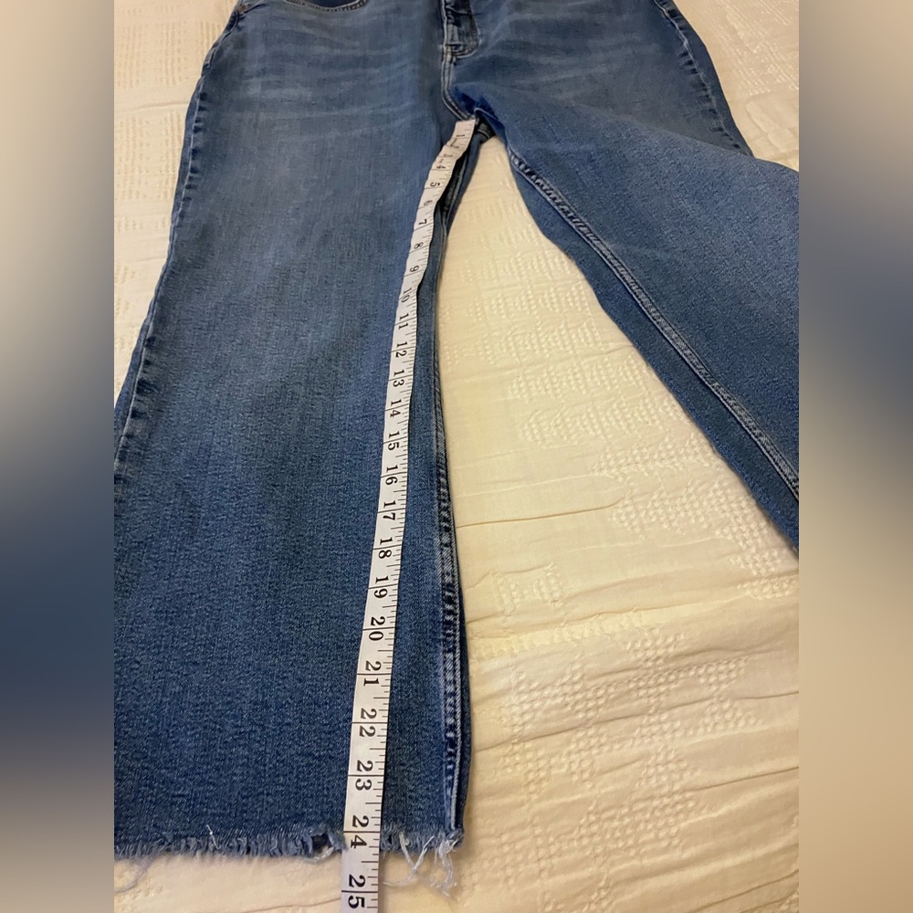 PILCRO High Rise Button Fly Cropped Jeans Size 34 - Picture 10 of 12